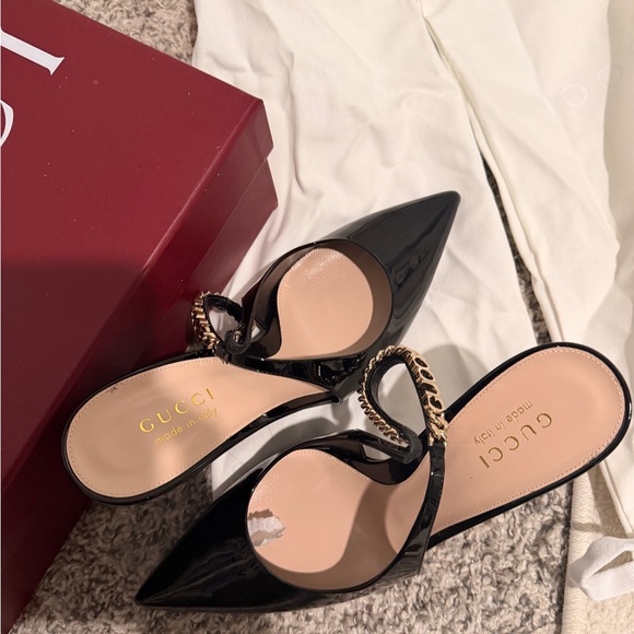 Gucci Black Slingback Heels - Picture 3 of 6